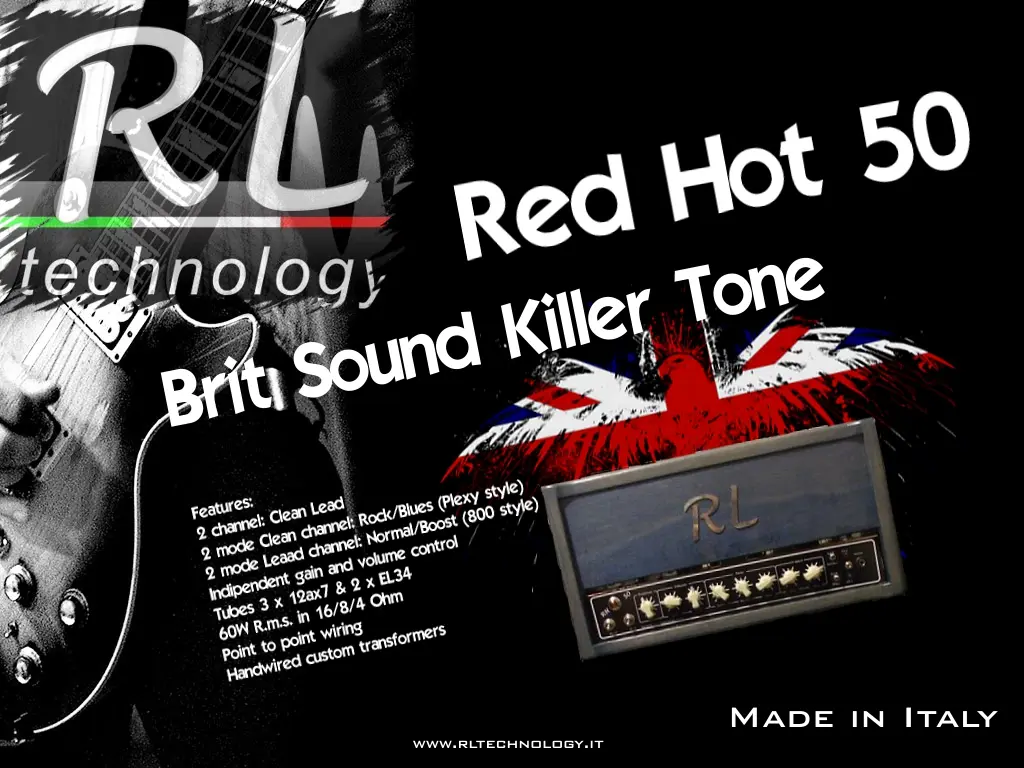 Flyer originale della RL Technology Red Hot 50
